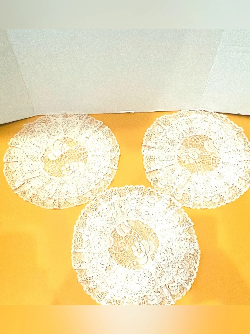 Set of 3 Handmade Doilies